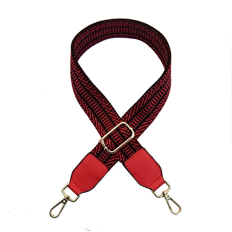 1 шт хлопок ткань полоса ремень шикарный ремень замена Регулируемая сумка через плечо широкий ремень DIY дамская сумочка ручка ремень - Цвет: Красный