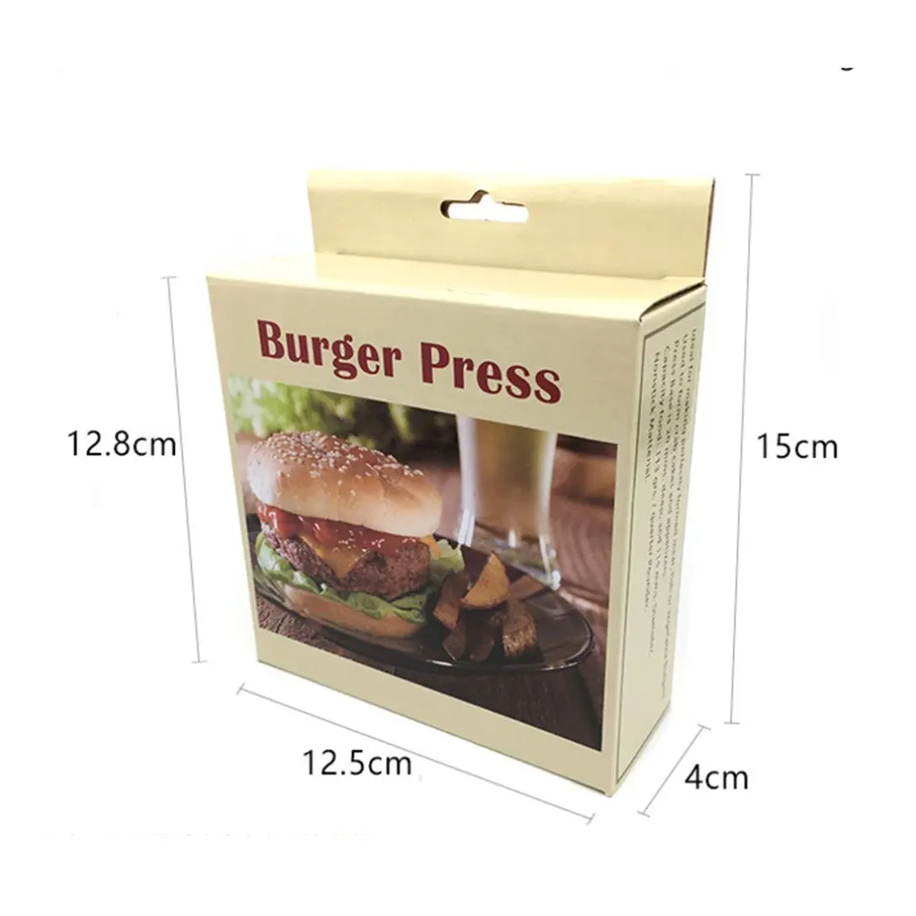 Hamburger Maker Hamburger Press Round Shape Non-Stick Chef Cutlets Hamburger Meat Beef Grill Burger Press Patty Maker Mold