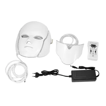 

LED 7Colors Light Microcurrent Facial Mask Machine Photon Therapy Skin Rejuvenation Facial Neck Mask Whitening Electric Device