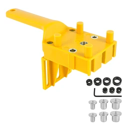 Gabarit de perçage pour chevilles 6/8/10mm, pour le travail du bois, perceuse manuelle pour trous de scie, Guide localisateur de trous pour outils de menuiserie 
