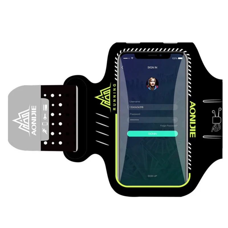 Сумка для мобильного телефона для бега, чехол для смартфона, кошелек, держатель, водонепроницаемый, для занятий спортом на открытом воздухе, аксессуары для фитнеса - Цвет: 1