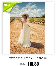 Vivian's Bridal Элегантное свадебное платье с цветочным принтом сексуальное платье с двойным v-образным вырезом и коротким шлейфом из мягкой органзы Vestido-De-Novia Robe-De-maripe