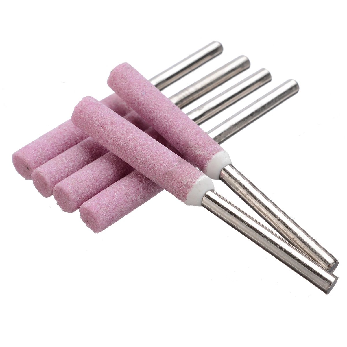 6PCS 1/8" Shank 4.8mm Diamond Chainsaw Sharpener Burr Stone File Chain Saw Sharpening