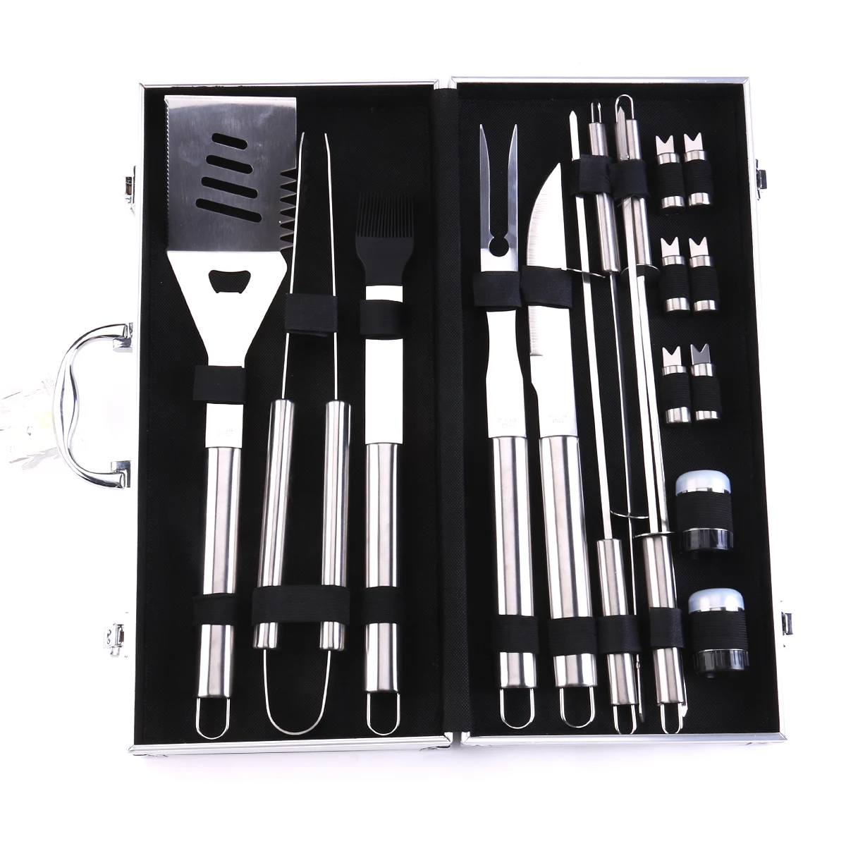 18Pcs Stainless Steel BBQ Tools Sets Barbecue Grilling Utensil