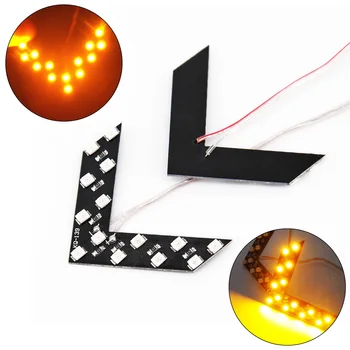

14 SMD Car Arrow Light Windshield Panel Rear View Indicator Motorcycle
