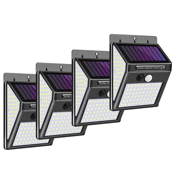 

140 LED Solar Light Outdoor Solar Lamp PIR Motion Sensor Wall Light Waterproof Wall Light Solar Powered light for Garden Decor