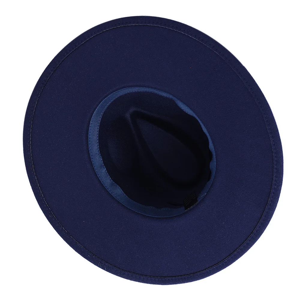 New Wide Brim Fedora Hat Women Men Wool Felt Hats Gentleman Elegant Lady Winter Jazz Church Panama Sombrero Cap stingy brim hat