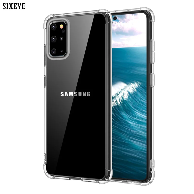 Противоударный силиконовый мягкий чехол для Samsung Galaxy S7 край S8 S9 S10 S20 Plus Ultra E Note 8 9 10