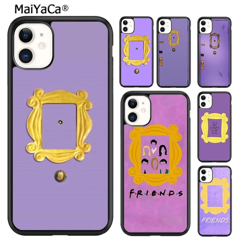 Maiyaca Monic Peephole Door Friends Tv Show Custodia Per Telefono Per Iphone Se2020 15 14 6S 7 8 Plus Xr Xs 11 12 13 Pro Max Cover Coque