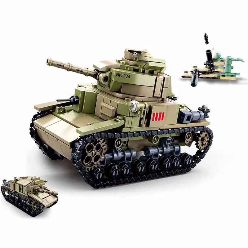 Военная серия мировая война II итальянские армейские блоки M13/40 средний танковый