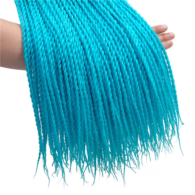 ZYR Сенегальские волосы Омбре синтетические высокотемпературные волокна крючком косы парики 20 дюймов 100 г 40 подставки