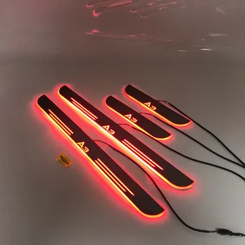 

Free express ship Led door sill Decorative lights Slat guards Plate strips for Audi A3
