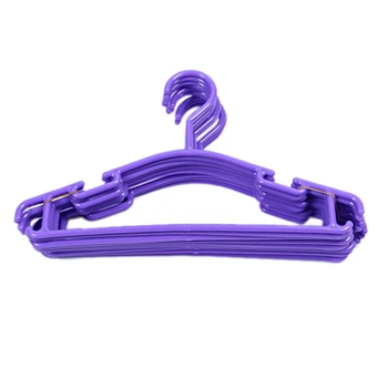 

Set of 50 Pieces Hangers for baby and child in plastic Durable Plastic Hangers hook of 5 color for girl or boy 27 x 15 cm