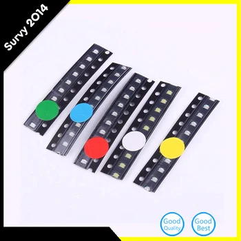 

50pcs/lot 5 Colors SMD 0805 Led Ultra Bright Red/Green/Blue/Yellow/White Water Clear LED Light Diode diy electronics