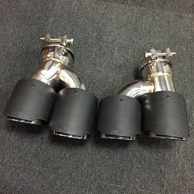2 PCS M Carbon Fiber Exhaust Tip Direct Fit For BMW G30 525i 530i 540i BMW G30 Exhaust Tip Exhaust Car Styling 2 PCS M Carbon Fiber Exhaust Tip Direct Fit For BMW G30 525i 530i 540i BMW G30 Exhaust Tip Exhaust Car Styling
