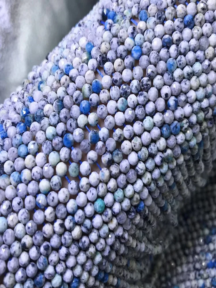 Свободные бусины K2 Агат roundfaceted 2/3 мм 1" для бижутерии, материал для рукоделия FPPJ бусы природа драгоценного камня