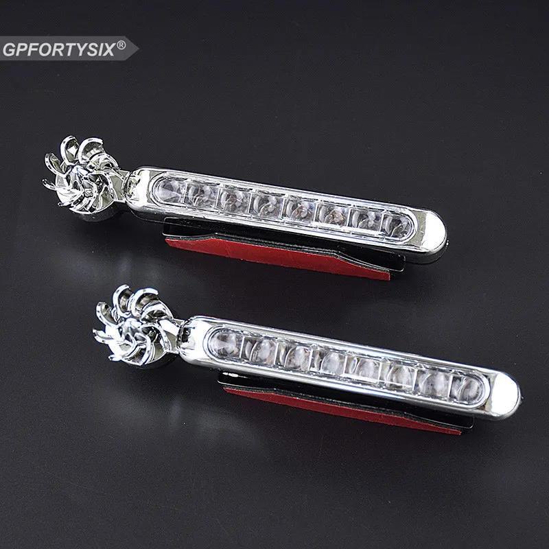 

2pcs Wind Energy Light Car Daytime Running Lights Wind Power Illuminate 8 LED DRL Headlight Lamp No Need External Power Supply