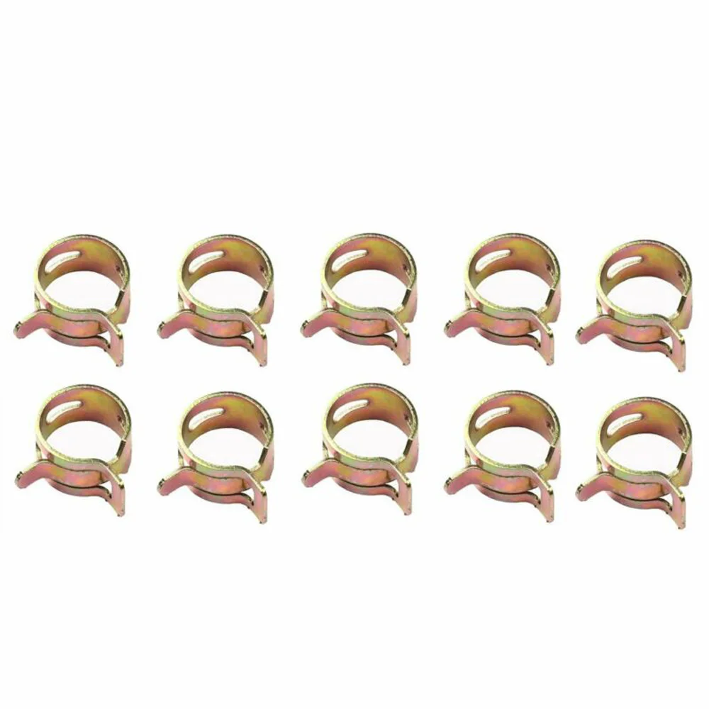 10pcs 6mm car Spring Clip Vacuum Fuel Oil Hose Line Band Clamp Low Pressure high quality auto Fuel Oil Hose Line Spring Clips