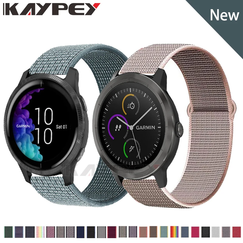 Тканый нейлоновый ремешок для смарт часов Garmin Vivoactive 3 HR Benz Move Luxe браслет