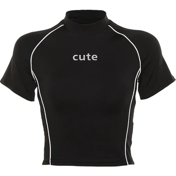 

Women Jazz Dance Costume Black Short Sleeve T-Shirt Female Hip Hop Dance Practice Clothing Street Dance White Long Pants DQL2053