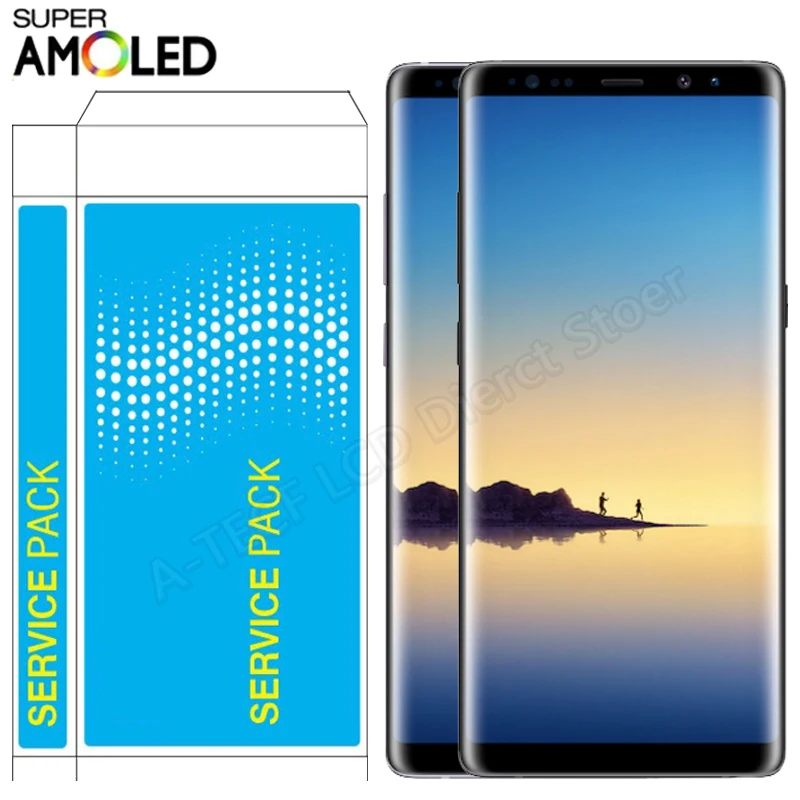 ЖК-дисплей Super AMOLED N950F для Samsung Note 8 с сенсорным экраном и рамкой в сборе Ремонт
