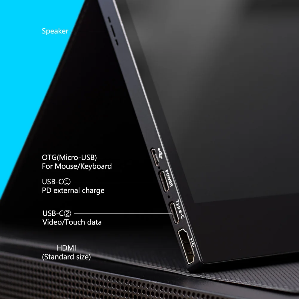 Портативный сенсорный монитор 13 3 дюйма 4K для смартфона PS4 XBOX ноутбука HDR10 HDMI USB Type C