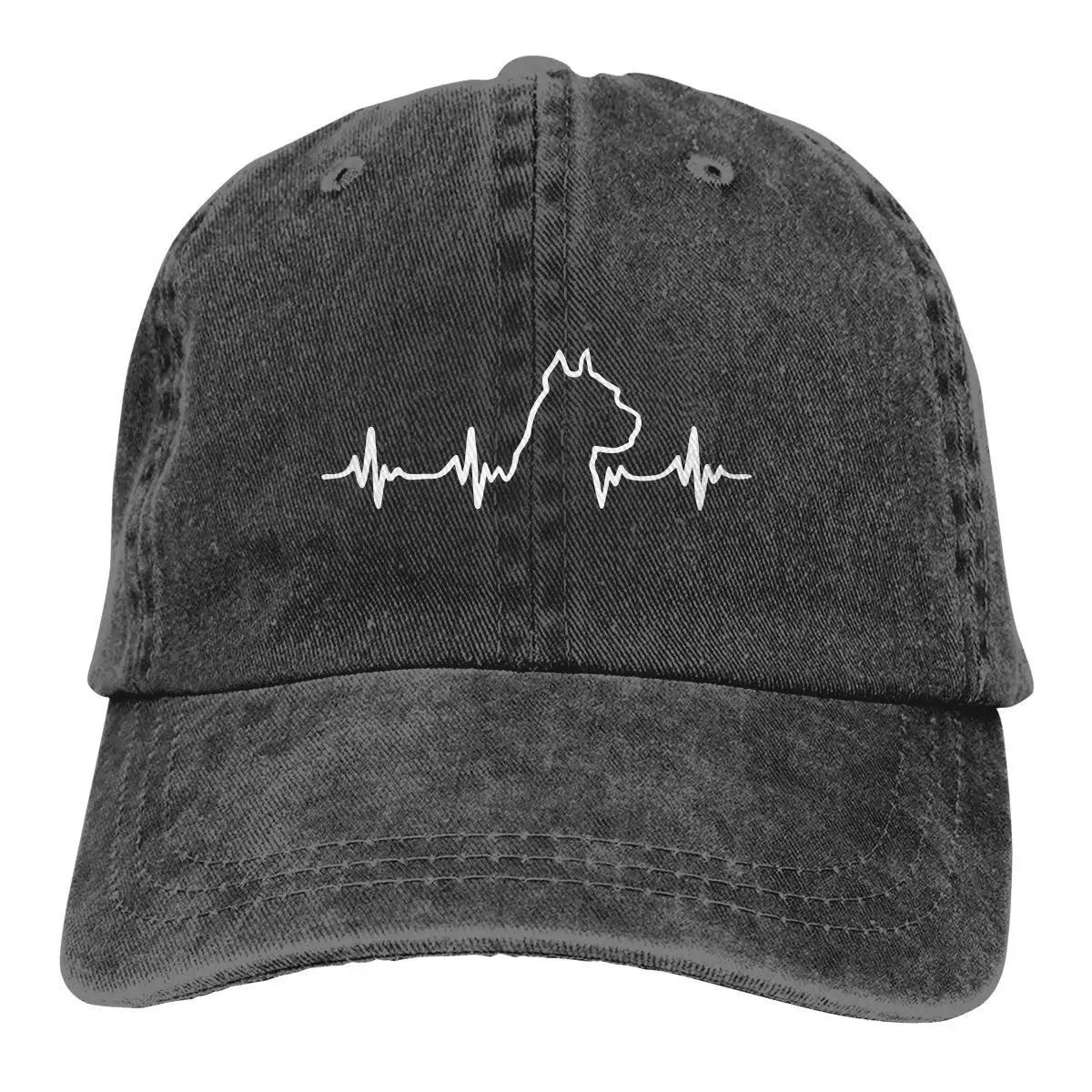 Pit Bull сердцебиение взрослых ковбойская шляпа бейсбольная Кепка регулируемая спортивная настроенная потрясающая черная шляпа