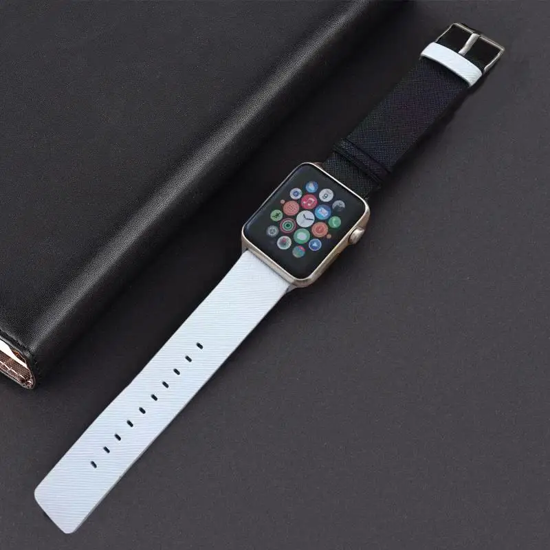 Лучшая цена цветной ремешок для apple watch 42мм 38 мм 40 44 спортивный iwatch 4 3 2 1 кожаный 5 |