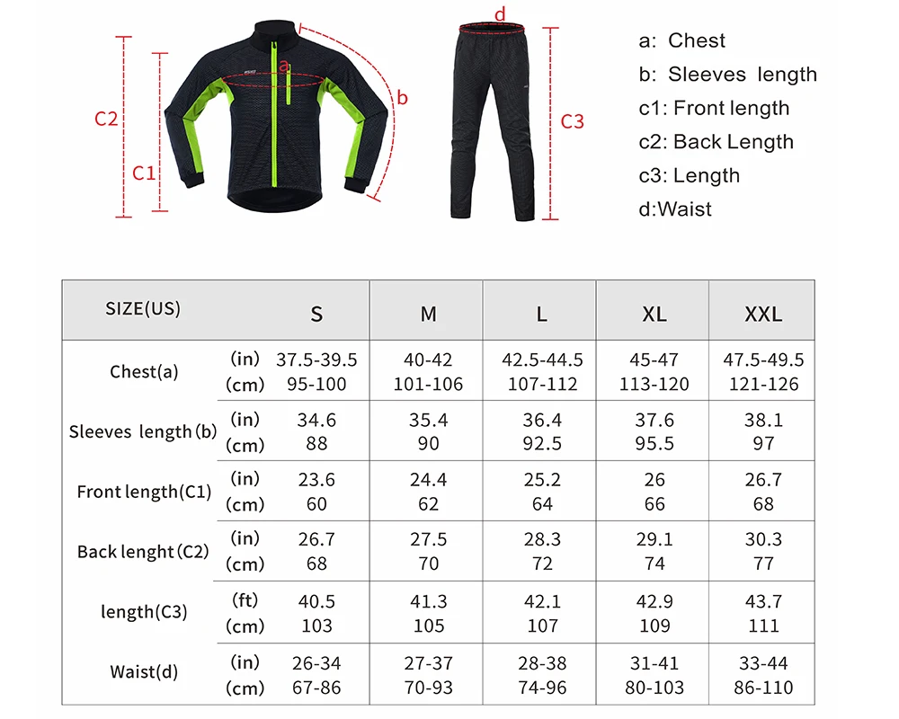 ARSUXEO, Мужская зимняя велосипедная куртка, набор,, ветрозащитная термальная спортивная одежда, велосипедные штаны, велосипедные костюмы, MTB, одежда для велоспорта, 20A