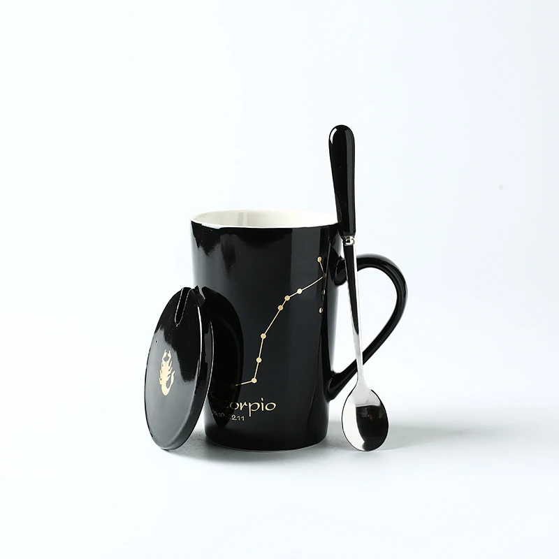 J Tazas de ceramica creativas чайные чашки и блюдца набор кофейных чашек бардак фарфор kubek tasse copos taza kahve fincan takimlari - Цвет: J