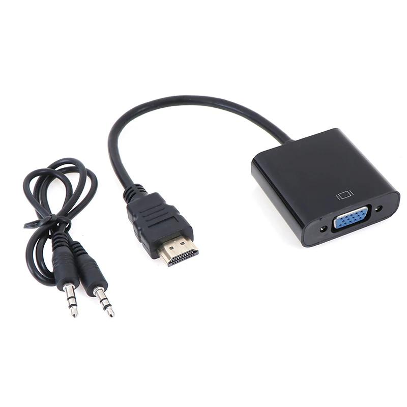 Адаптер hdmi-vga Мужской конвертер с разъемом адаптер 1080p для ПК ноутбука