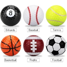 6pcs / bag  Golf Balls Novelty Sports Practice Golf balls Two layers Golf Practice balls Golf gift balls Freeshipping