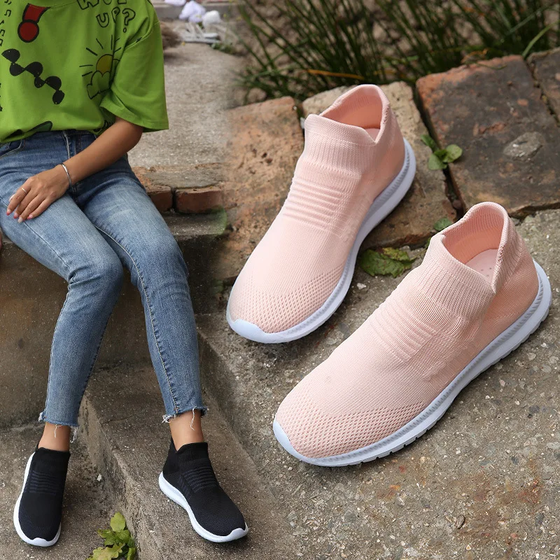

Shoe Women's 2019 Flat Anti-slip Slip-on New Style Lazy Versatile Adult Soft-Sole Athletic Shoes Women's Flat Heel