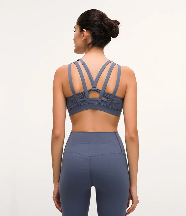 Smooth Sweat-wicking Free To Be Moved Sports Bra for Women Gym Four-way Stretch With a Cool Yoga Bras Push up Fitness Bra Top