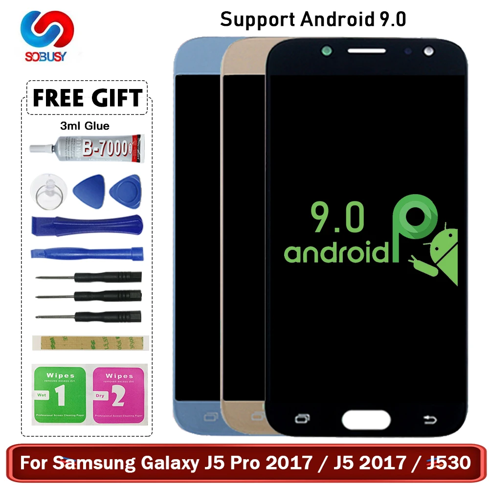 

Support 9.0 / 5.2 Inch LCD For SAMSUNG Galaxy J5 Pro 2017 J530 J530F LCD Display Touch Screen Replacement Digitizer Assembly