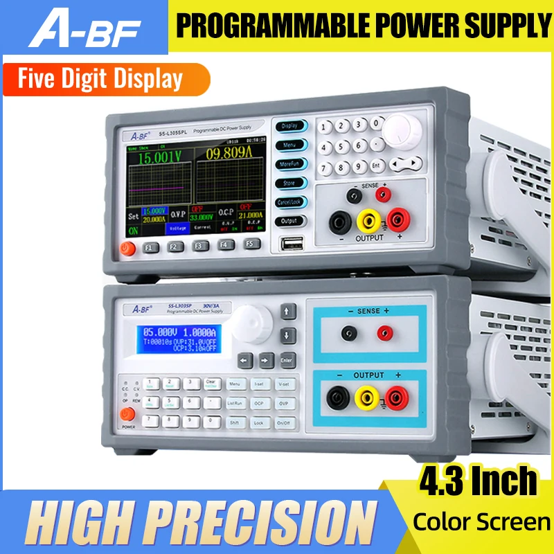 

A-BF Programmable Power Supply Linear Voltage Regulator Power Controller High Precision 5-Digit DC Lab Power Supply Color Screen