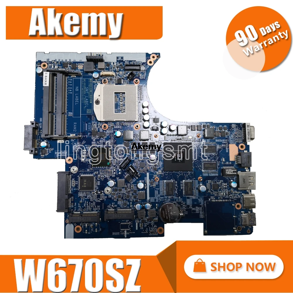 Ноутбук moterboard подходит для Clevo W670 W670SZ W670SJ материнская плата 6-77-W670SJ00-D02 D01