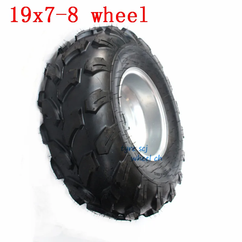 8 дюймов ATV колесо шины 19x7-8 подходит для четырех колес vehcile мотоцикл 50cc 70cc 110cc 125cc маленький ATV 19x7. 00-8 шины и ступицы
