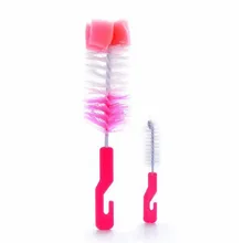 2 шт./компл. Детские щетки для бутылочек соска щетка для бутылочки для кормления 360 градусов вращающейся головкой губка для очистки печатающей головки комплект