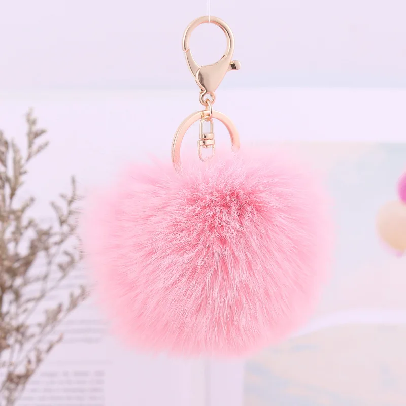 Стиль лиса волосы мяч брелок милый пушистый шар автомобильный подвесной орнамент чехол для телефона подвеска оптом