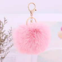Стиль лиса волосы мяч брелок милый пушистый шар автомобильный подвесной орнамент чехол для телефона подвеска оптом