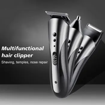 

Three in one professional hair clipper, rechargeable electric hair clipper,razor razor men's hair clipper razor nose hair device