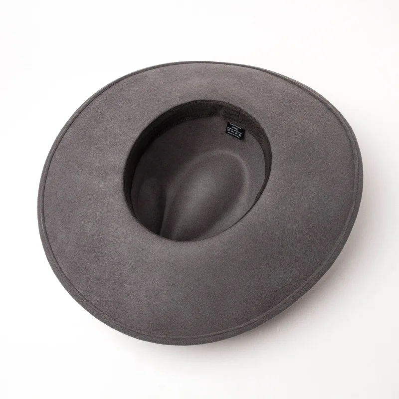 Cappello Fedora In Lana Schiacciabile - Stile Pork Pie Vintage, Unisex, Taglia M - Foto 2