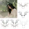 Long Antlers Tree Branches Headband Gothic Halloween Christmas Costume Women Hairband Props Cosplay Party Fancy Dress NEW ► Photo 3/6