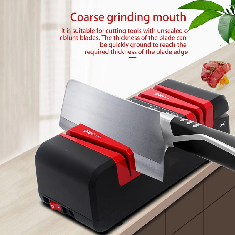 220V Multi function Knife Sharpener Electric Household Fast Sharpener Automatic Knife Grinder Scissors Grindstone EU Plug|Sharpeners| - AliExpress