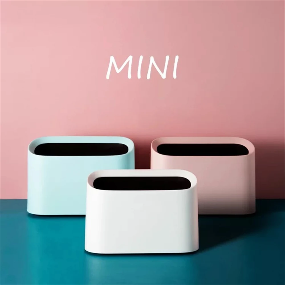 Trumpet Desktops Mini Creative Covered Kitchen Living Room Trash Can