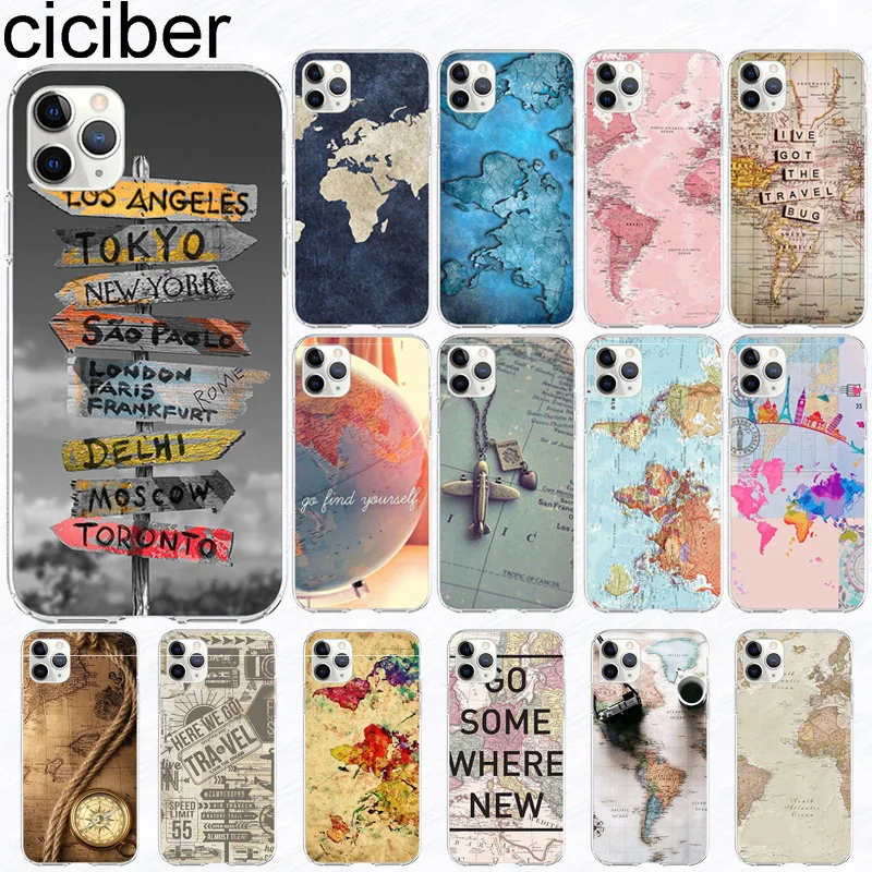 Чехол ciciber для iPhone 11 чехол Iphone 12 XR Pro XS Max mini 7X8 6 6S Plus 5S SE 2020 дорожная силиконовая