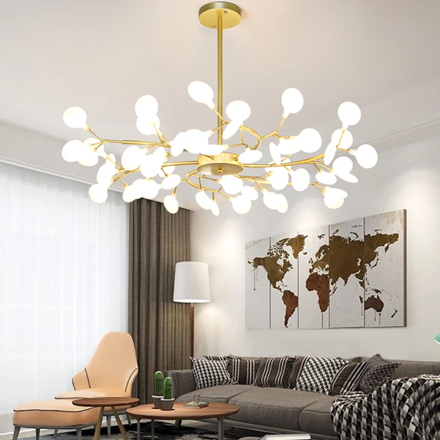 

Modern firefly LED Chandelier light stylish tree branch chandelier lamp decorative firefly ceiling chandelies hanging Lighting