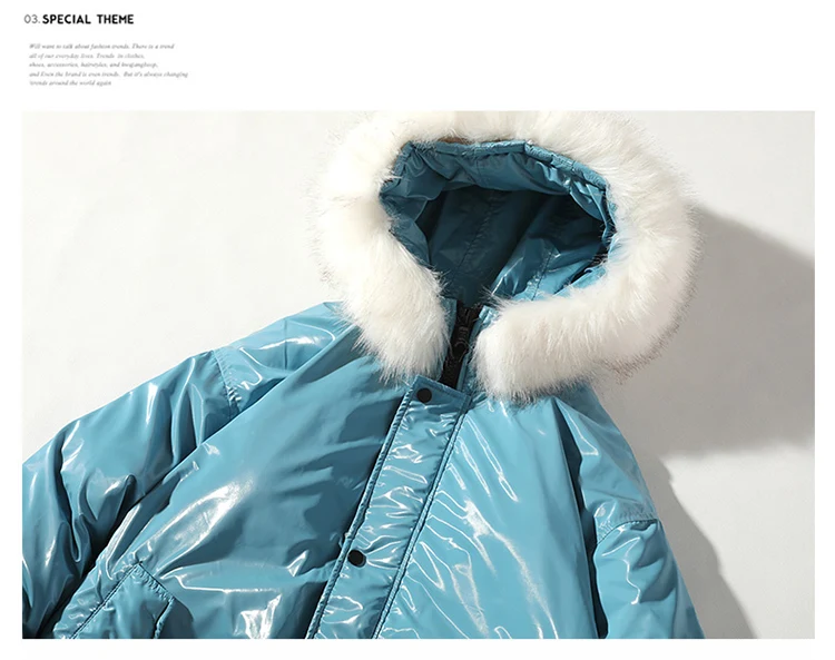 Thicken Bright side Men Jacket Winter Warm Jackets Male Parka Hooded Outwear Cotton-Padded Jacket Korean Fashion Man Parkas