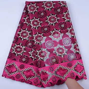 

Latest African Lace Simple Design French Tulle Lace With Beads Nigerian Embroidered French Lace Fabric For Wedding F802